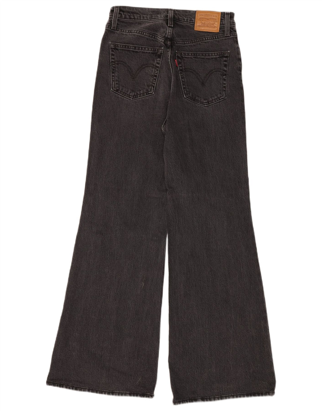 Женские широкие джинсы с высокой посадкой LEVI'S Ribcage W26 L32 Серые