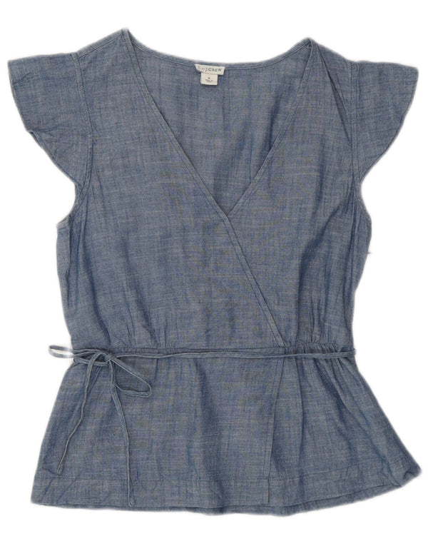 Женская блузка J. CREW Top US 0 XS, синий хлопок