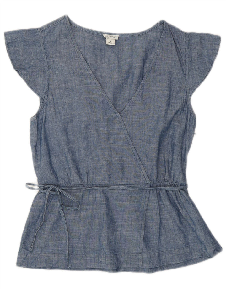 Женская блузка J. CREW Top US 0 XS, синий хлопок