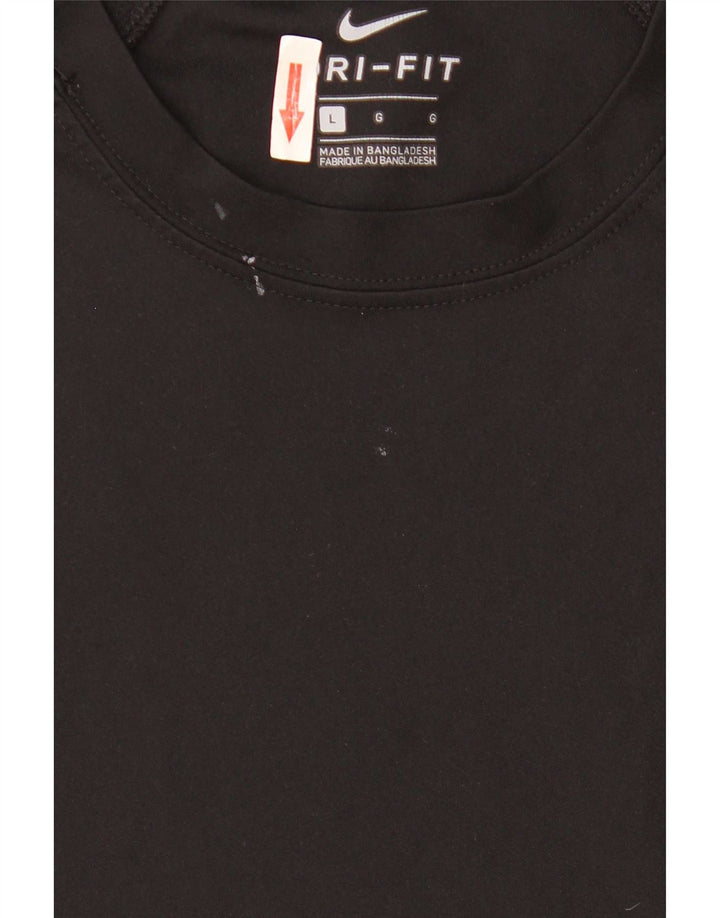 Мужская футболка Nike Dri Fit, большой черный полиэстер