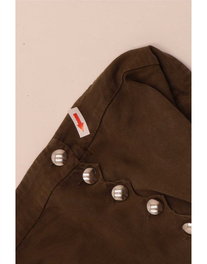 Женские капри Zara большие W32 L24 хаки
