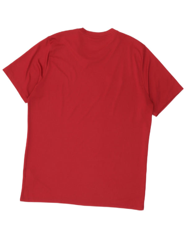 Мужская футболка Nike Dri Fit Top XL бордового цвета из полиэстера