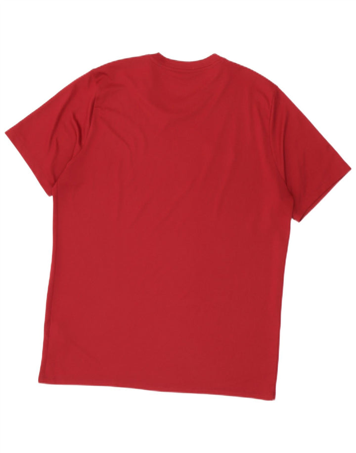 Мужская футболка Nike Dri Fit Top XL бордового цвета из полиэстера