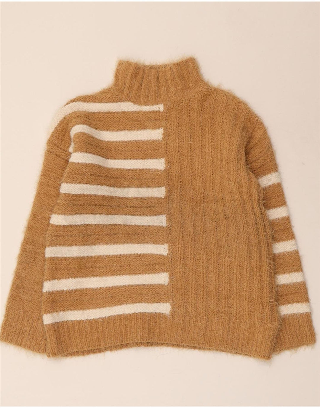 Женский джемпер с высоким воротником MARKS & SPENCER, UK 10, маленький коричневый