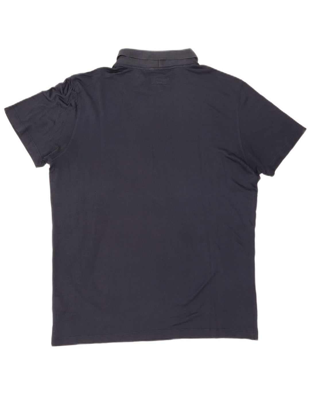 GIORGIO ARMANI Мужская рубашка-поло IT 50 Medium Navy Blue Silk