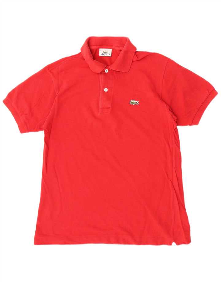 Мужская рубашка-поло Lacoste, размер 2 XS, красный хлопок