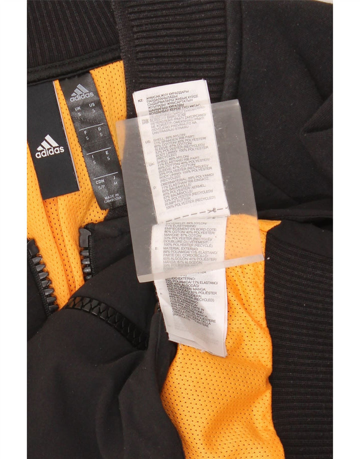 ADIDAS Мужской спортивный костюм с графическим рисунком, верхняя куртка, маленький черный нейлон с цветными блоками