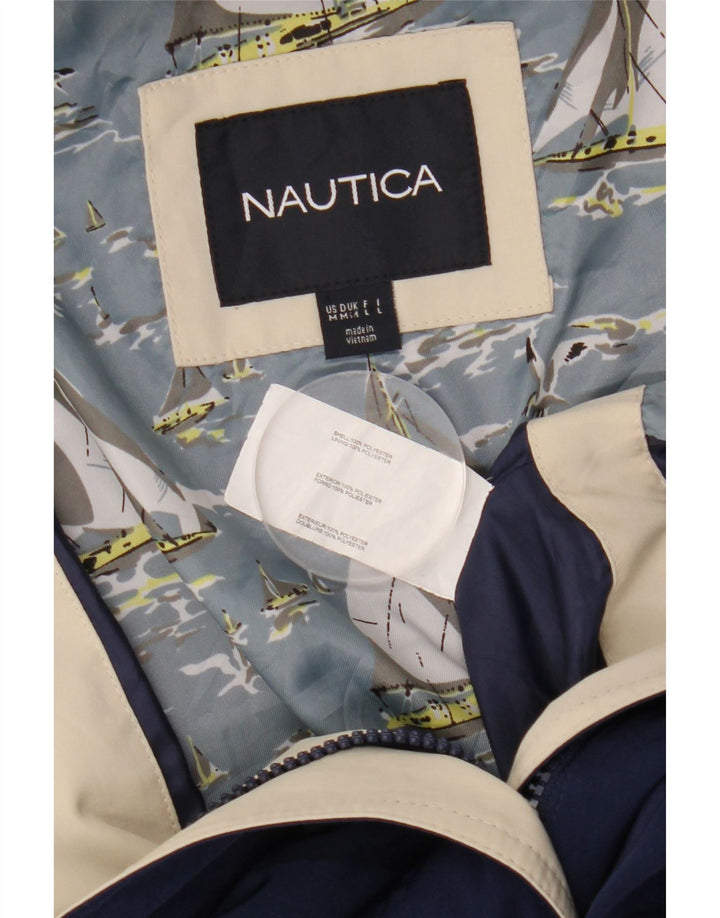 Женская ветровка Nautica с капюшоном UK 14, средний темно-синий полиэстер