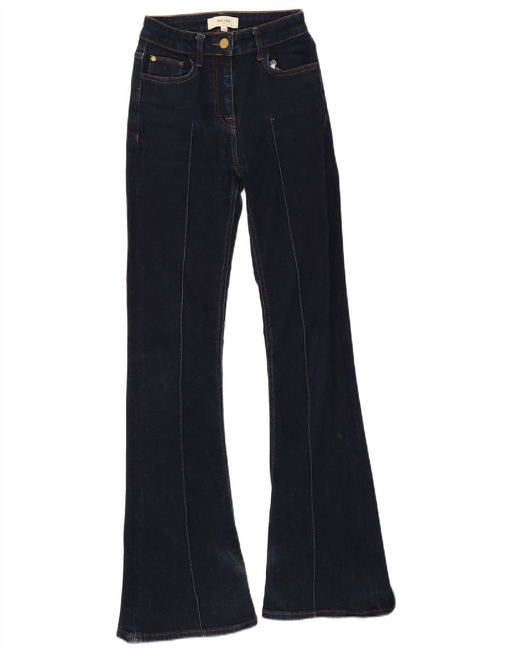 Женские расклешенные джинсы Reiss W25 L31, темно-синий, хлопок