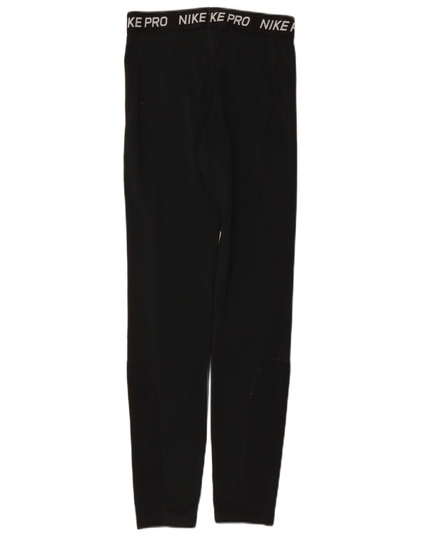 Леггинсы NIKE для девочек Dri Fit с рисунком, 13–14 лет, размер XL, черный полиэстер