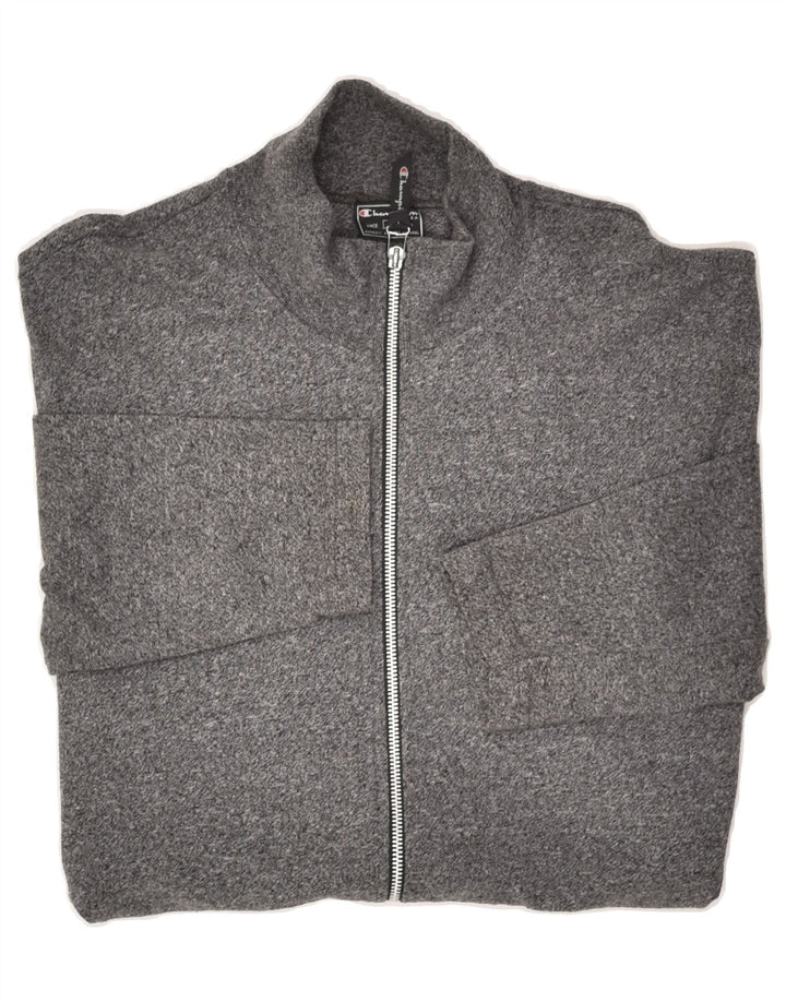 CHAMPION Womens Tracksuit Top Jacket UK 18 XL Grey Cotton Vintage Champion and Second-Hand Champion from Messina Hembry 