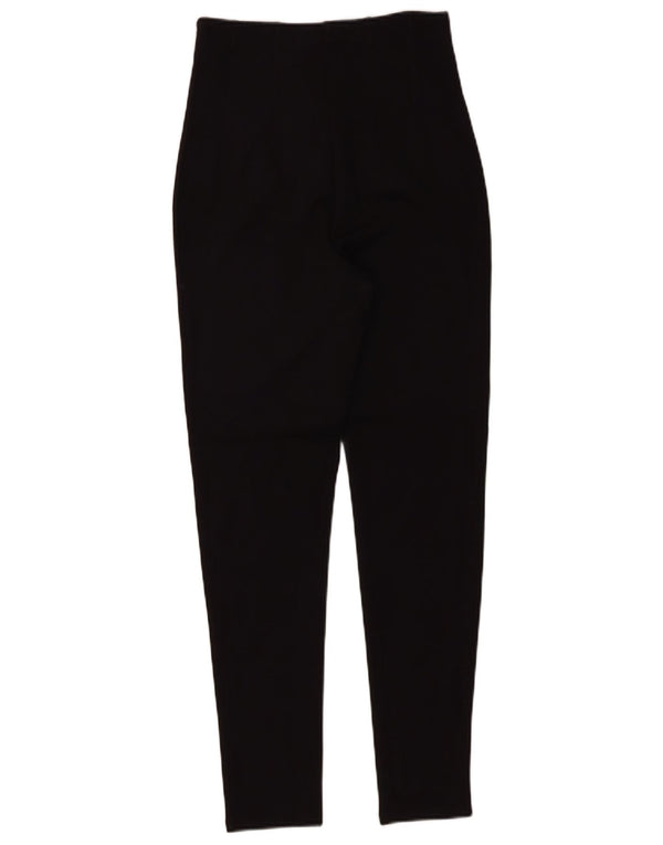 Женские повседневные брюки скинни с завышенной талией Zara, средние W28 L27, черные вискозы