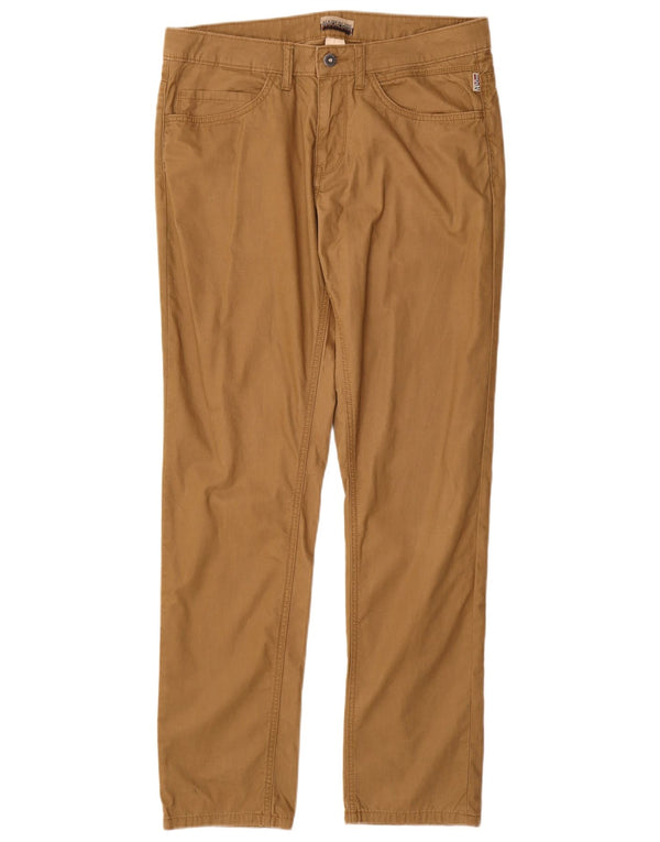 Мужские прямые повседневные брюки Napapijri W33 L32, бежевый хлопок