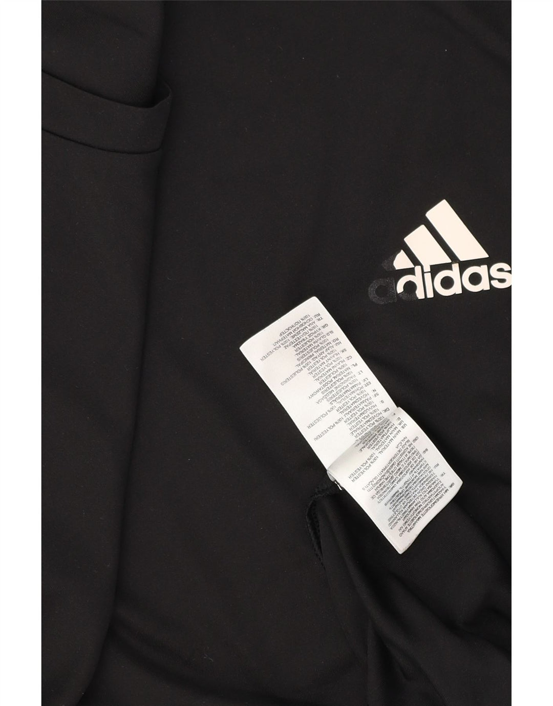 Adidas Мужская футболка с рисунком Top 2XL Черный полиэстер