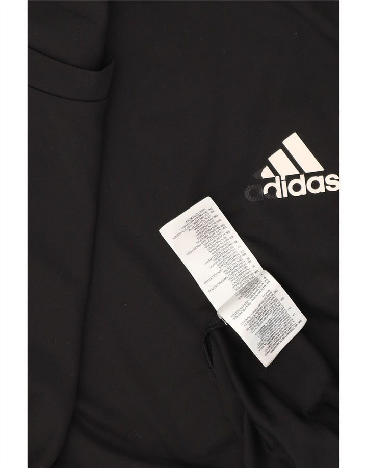 Adidas Мужская футболка с рисунком Top 2XL Черный полиэстер