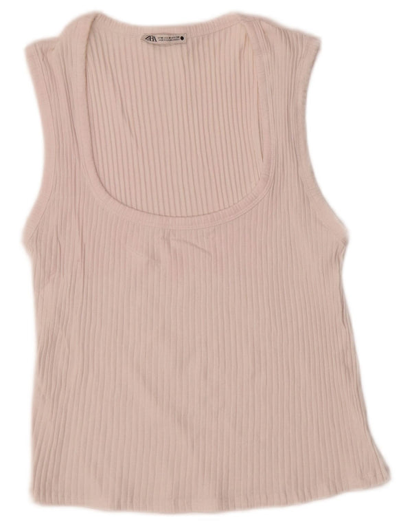 Женский жилет Zara UK 12 Medium Off White
