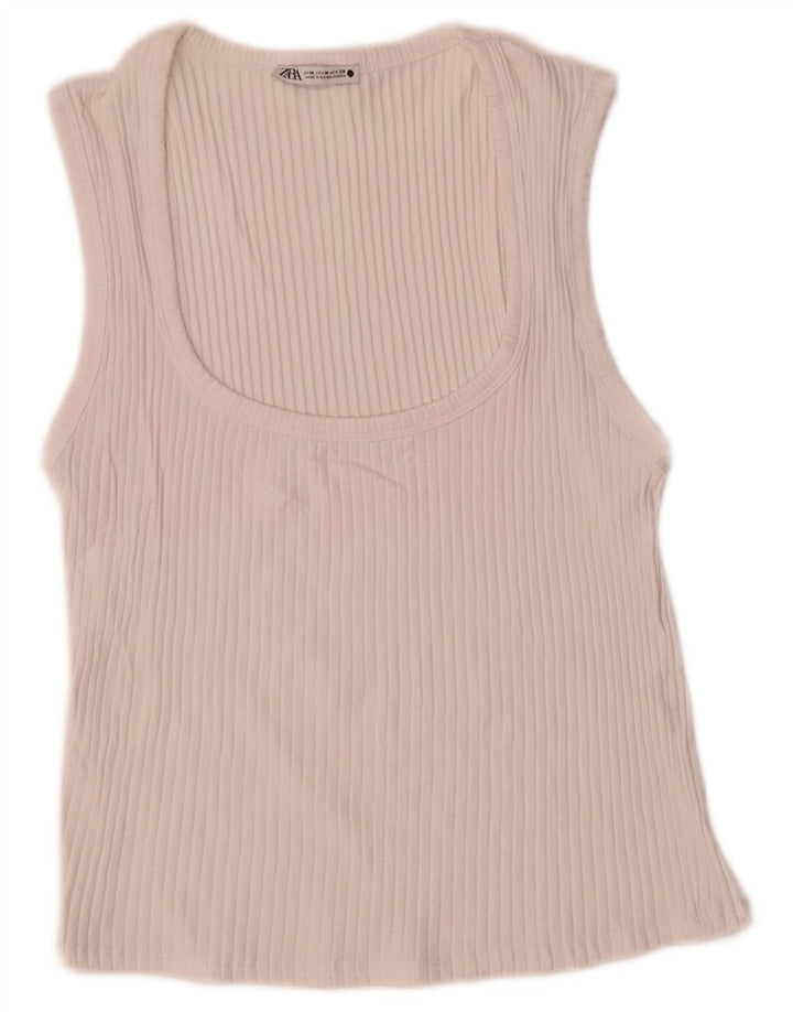 Женский жилет Zara UK 12 Medium Off White