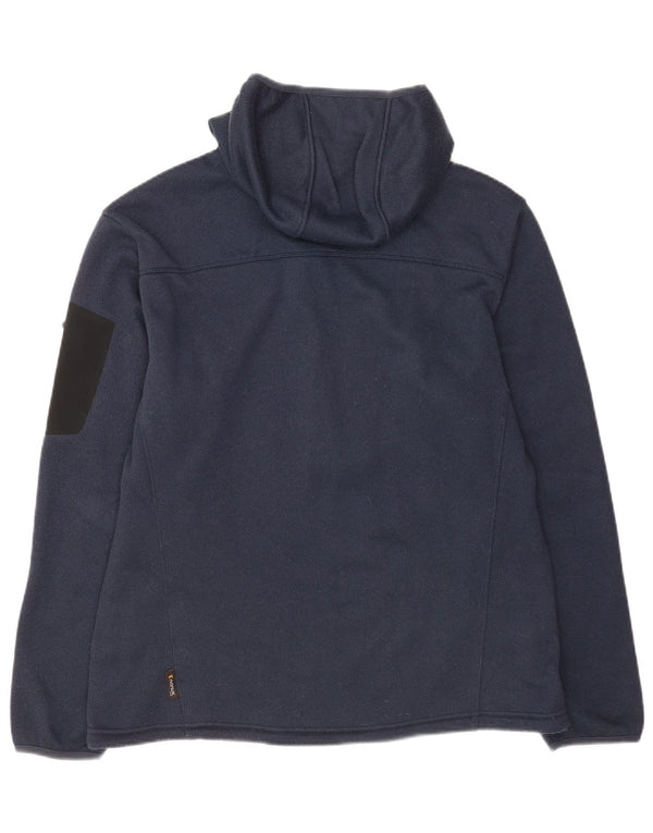 Мужской свитер с капюшоном на молнии Jack Wolfskin UK 44/46 XL, темно-синий полиэстер