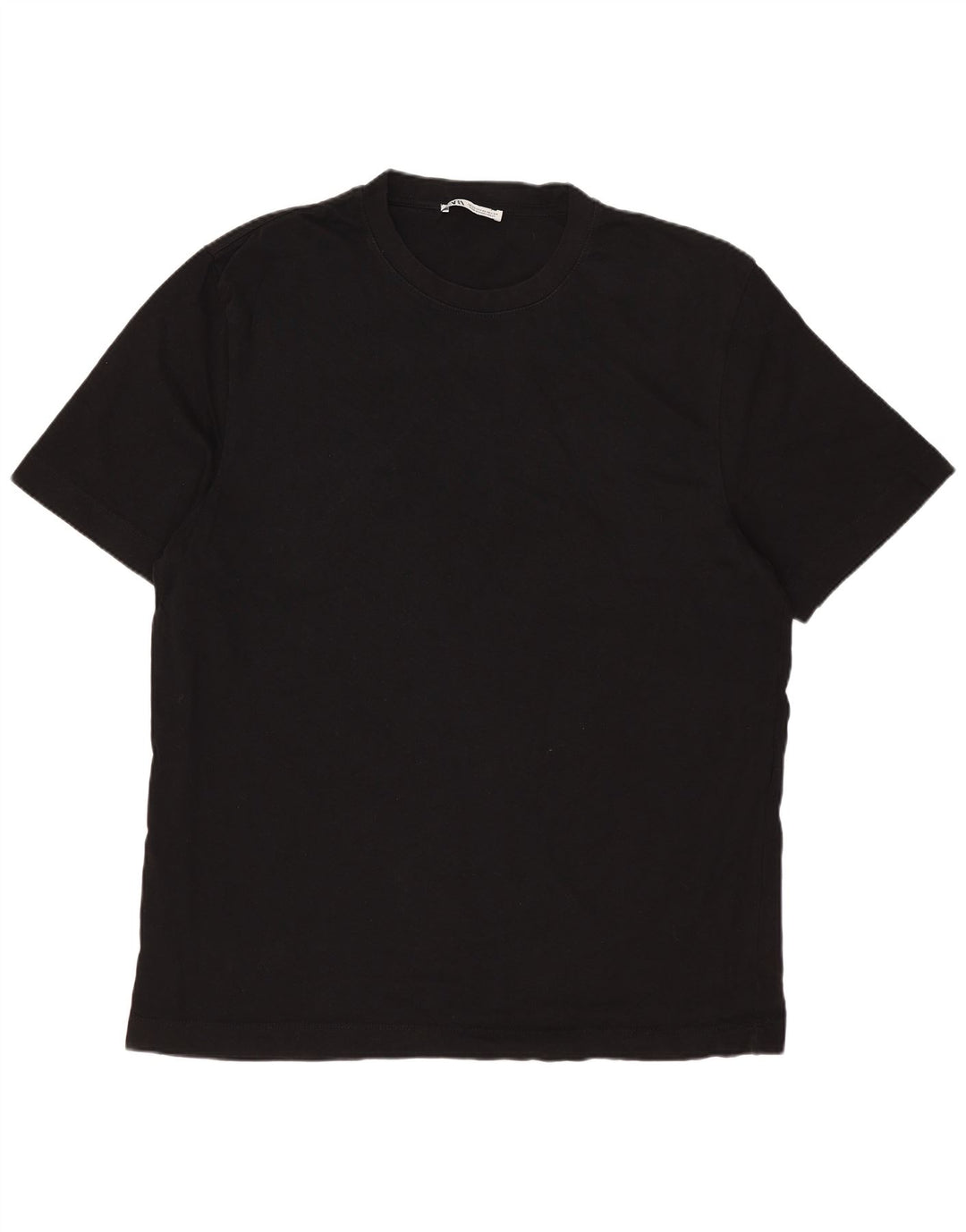 Мужская футболка ZARA Top XL, черный хлопок