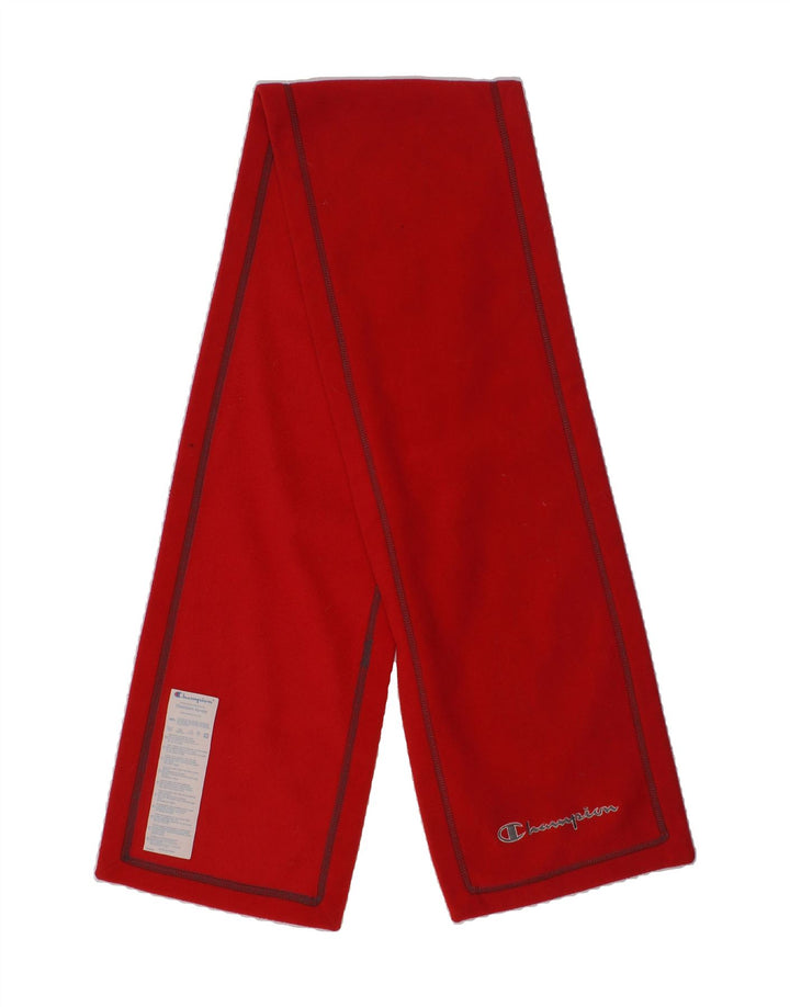 CHAMPION Boys Fleece Rectangle Scarf One Size Red Polyester Vintage Champion and Second-Hand Champion from Messina Hembry 
