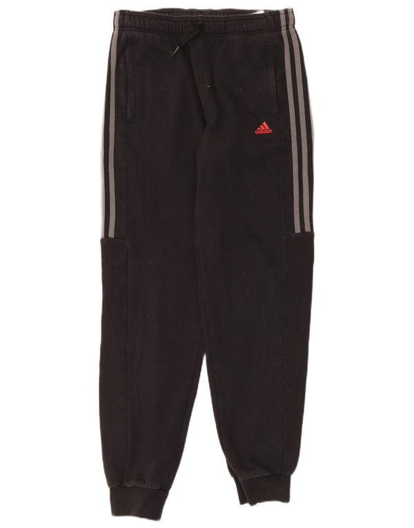 Спортивный костюм Adidas для мальчиков, брюки для бега, 15-16 лет, черный хлопок