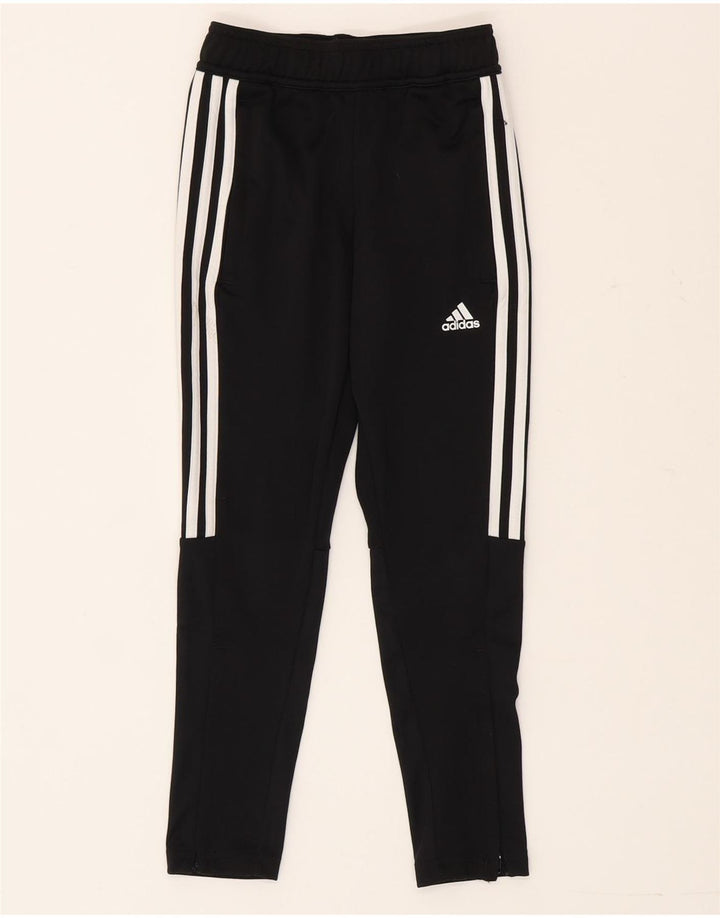 Спортивные брюки Adidas для мальчиков 7-8 лет, черный полиэстер