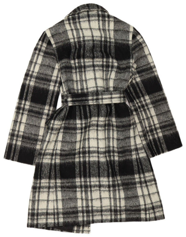 Женское пальто Benetton IT 44 Medium Black Check Wool