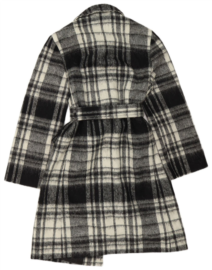 Женское пальто Benetton IT 44 Medium Black Check Wool