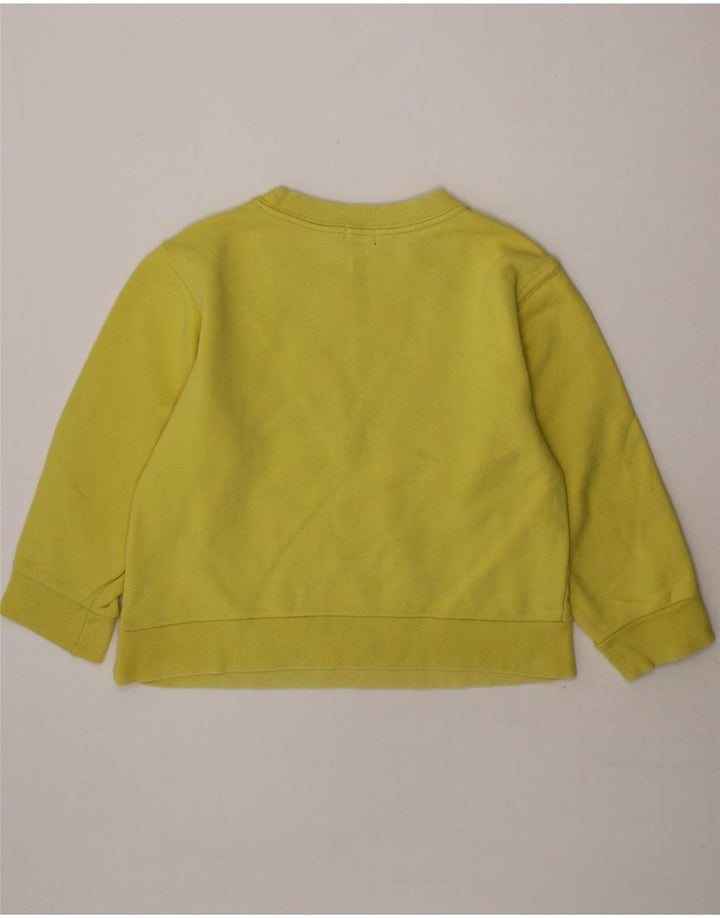 DIESEL Girls Graphic Sweatshirt Jumper 2-3 Years Yellow Vintage Diesel and Second-Hand Diesel from Messina Hembry 