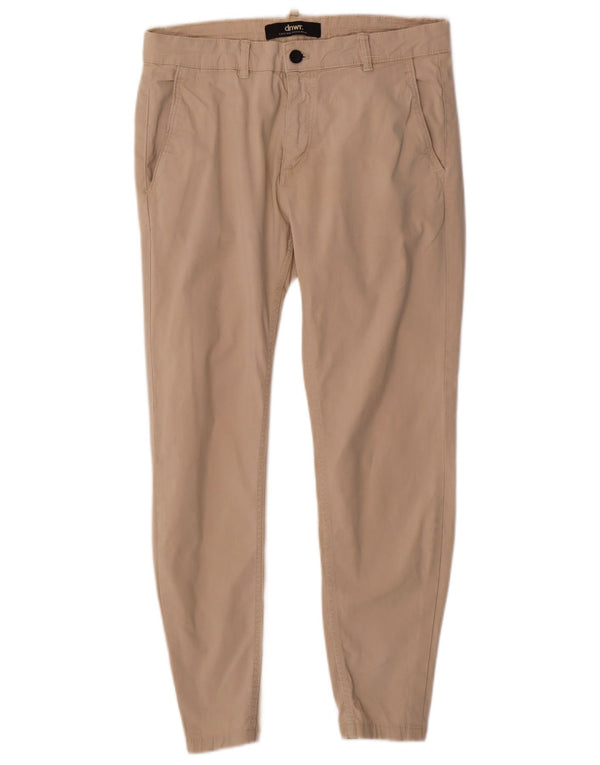 Мужские узкие брюки-чиносы Zara EU 42, большие W32 L27, бежевые
