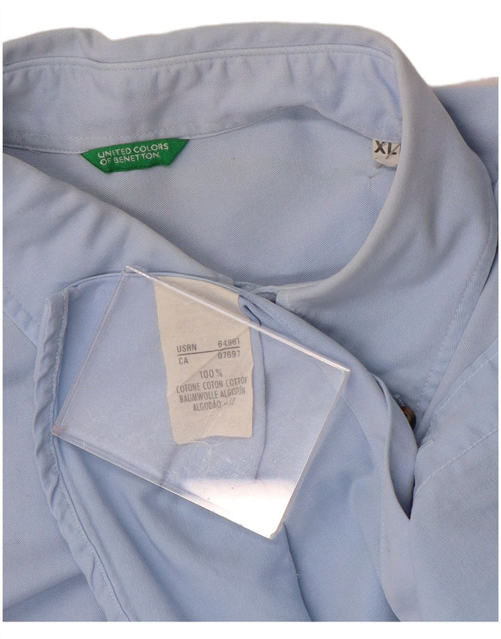 Мужская рубашка Benetton XL, синяя, хлопок