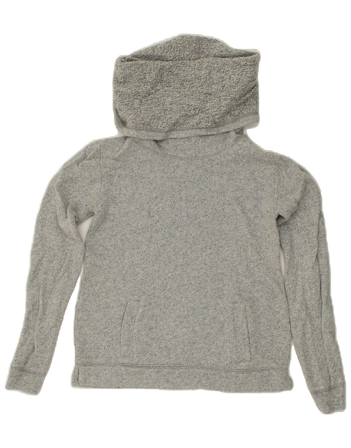 J. CREW Womens Roll Neck Jumper Sweater UK 2 2XS Grey Cotton | Vintage J. Crew | Thrift | Second-Hand J. Crew | Used Clothing | Messina Hembry 