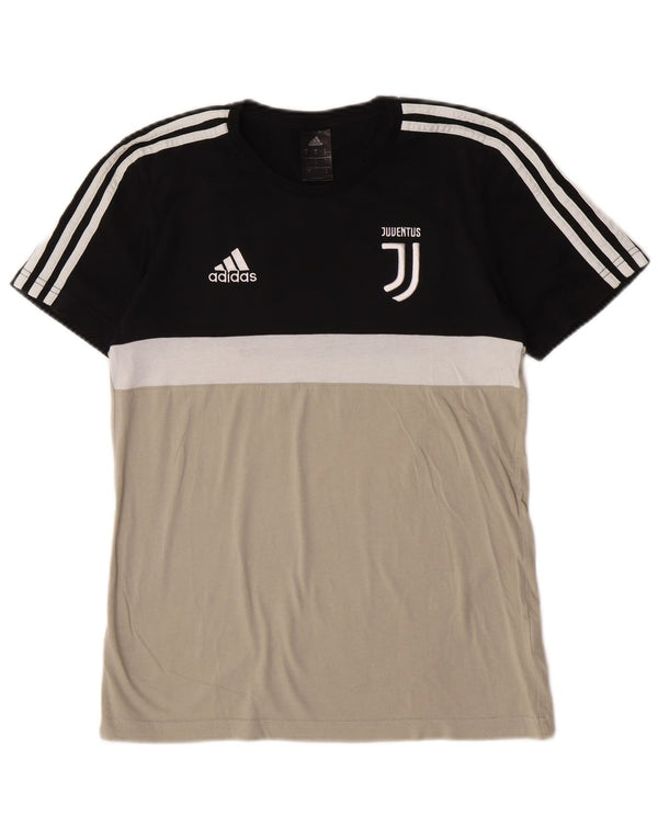 Мужская футболка Adidas Juventus с рисунком, маленькая, разноцветная, с цветными блоками