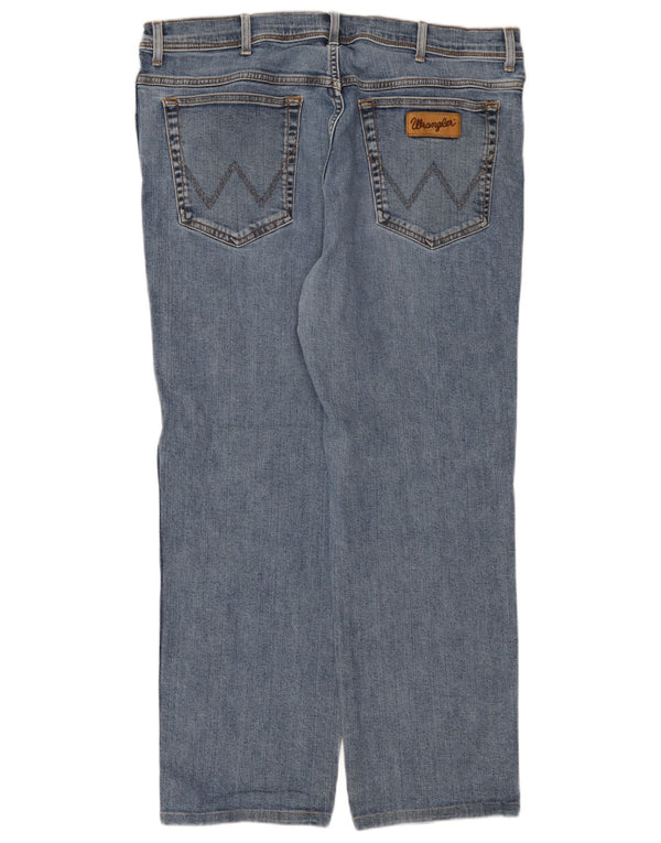 Мужские прямые джинсы Wrangler Texas W42 L28, синий хлопок