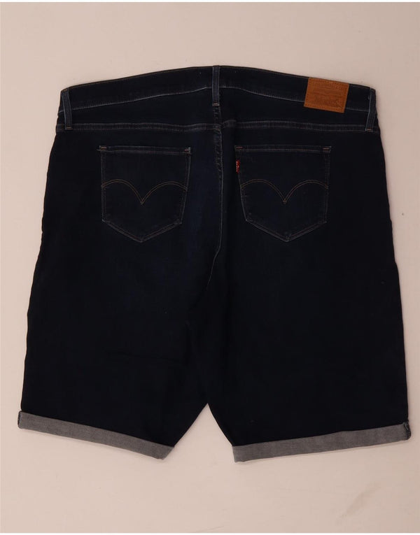 Женские джинсовые шорты-бермуды Levi's США 18 2XL W40 Синий хлопок