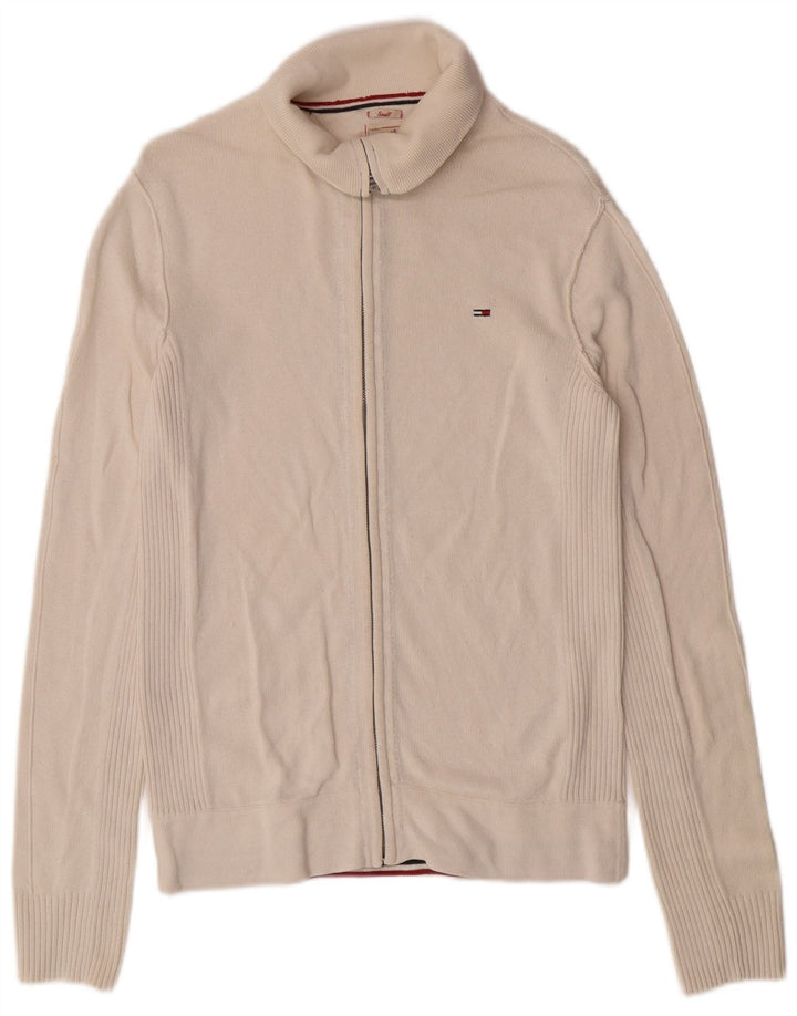 Мужской кардиган Tommy Hilfiger, маленький белый хлопковый свитер