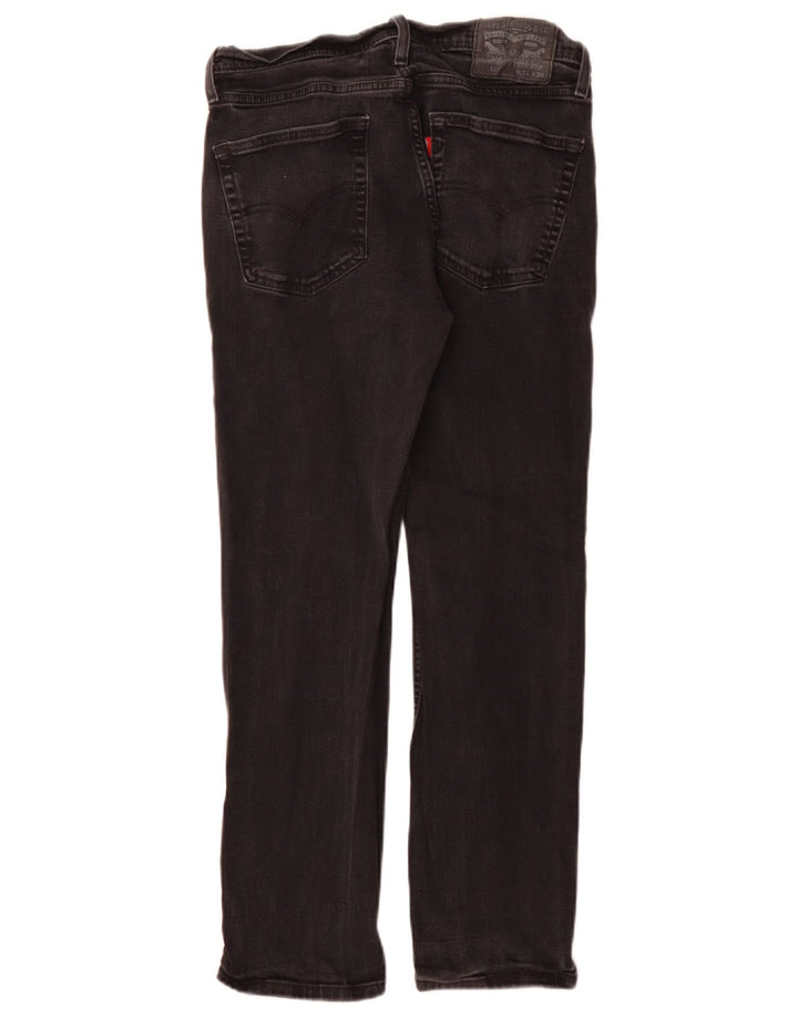 Мужские прямые джинсы Levi's 514 W31 L30, черный хлопок