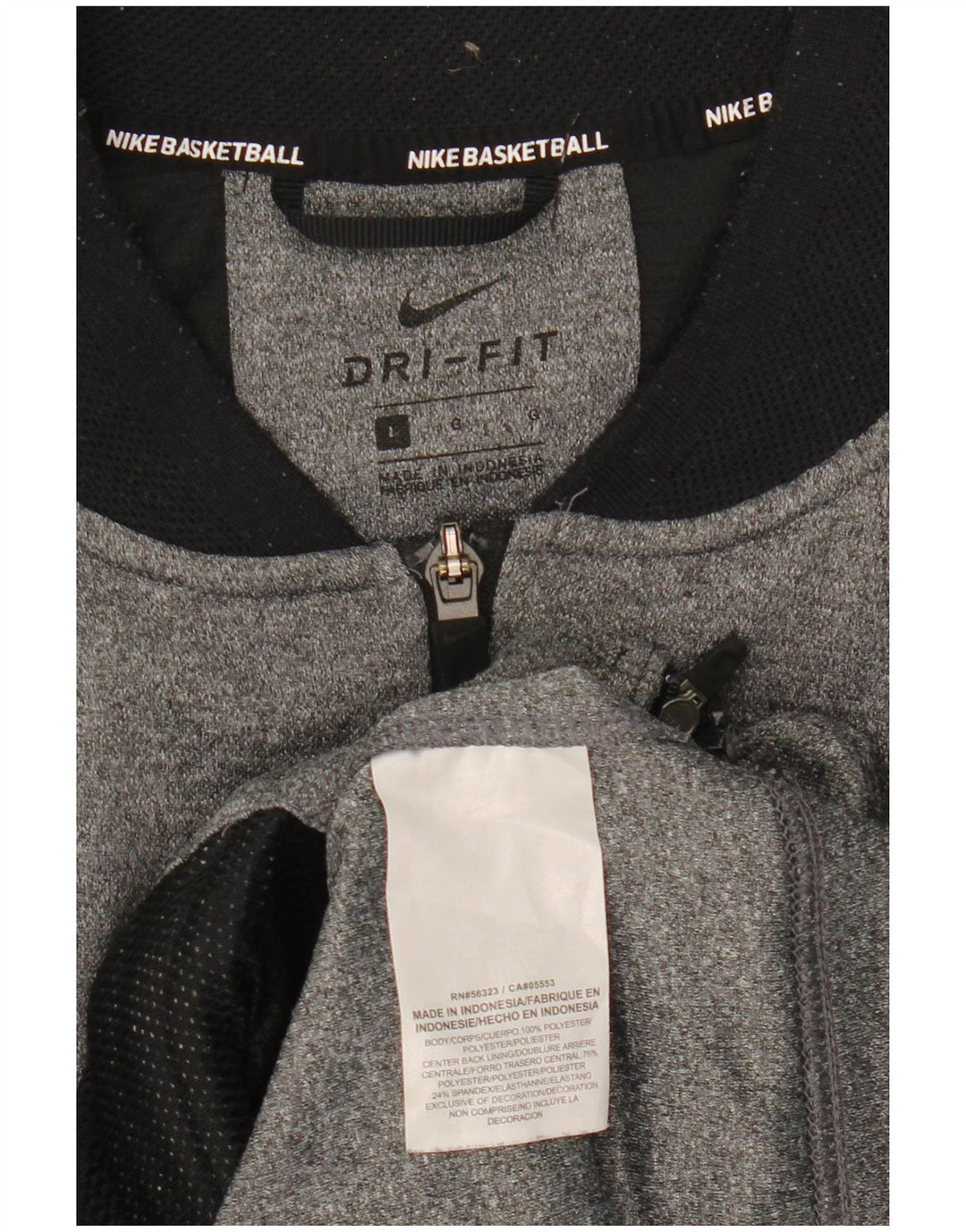 Мужская спортивная куртка Nike Dri Fit, большая серая куртка из полиэстера