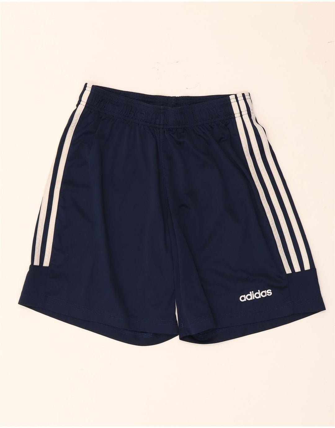 Мужские спортивные шорты Adidas среднего размера, темно-синие, полиэстер