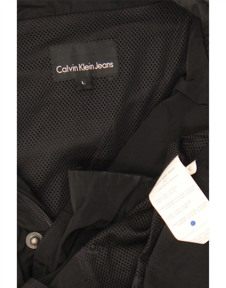 Мужская куртка в стиле милитари Calvin Klein Jeans UK 40, большая, черная, полиэстер