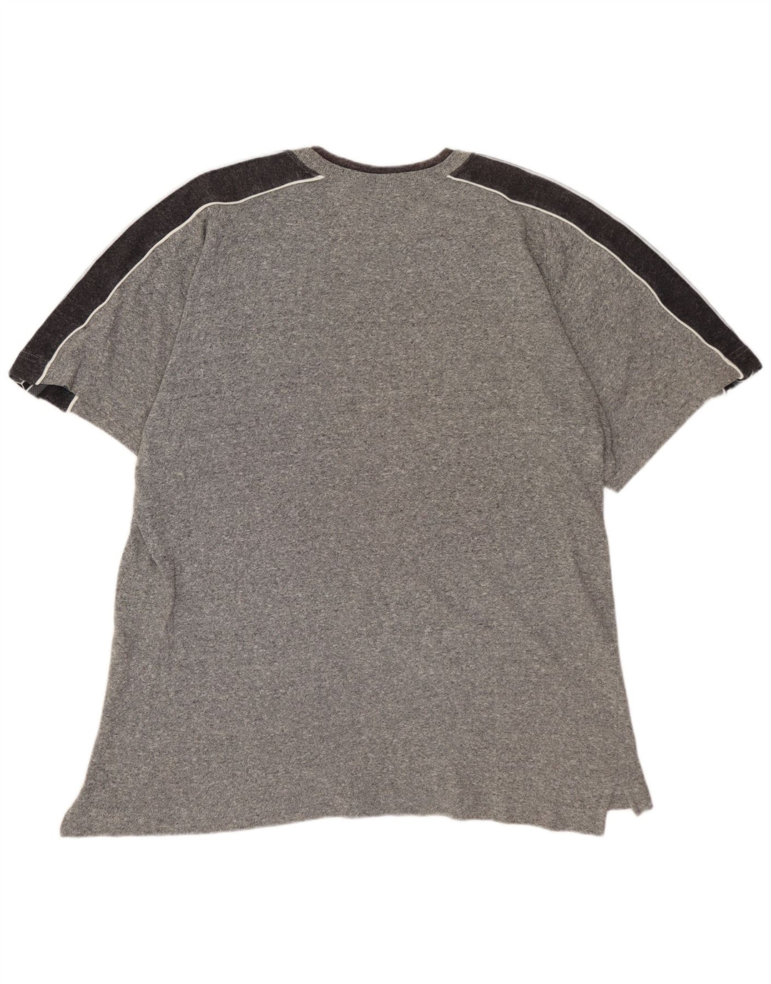 Мужская футболка с графическим рисунком ASICS, большой серый хлопок с цветными блоками