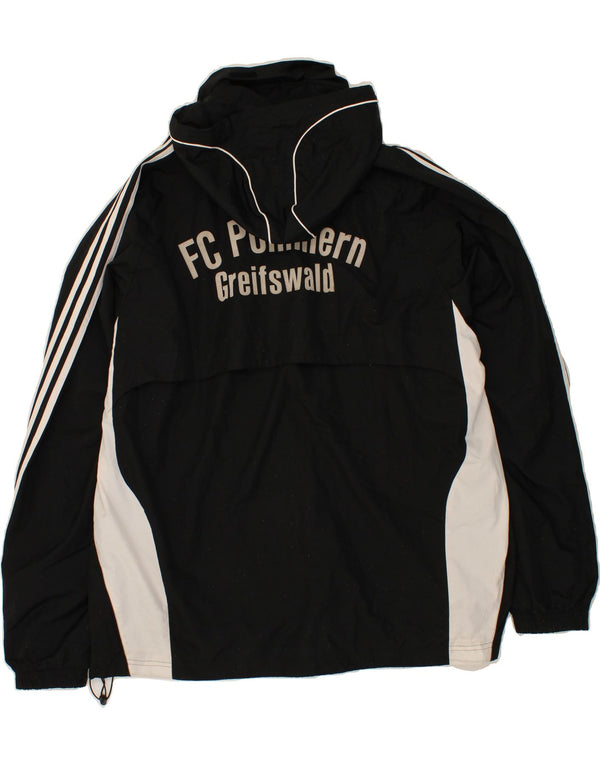 Мужская дождевик ADIDAS с графическим рисунком UK 48/50 XL, черный полиэстер с цветными блоками
