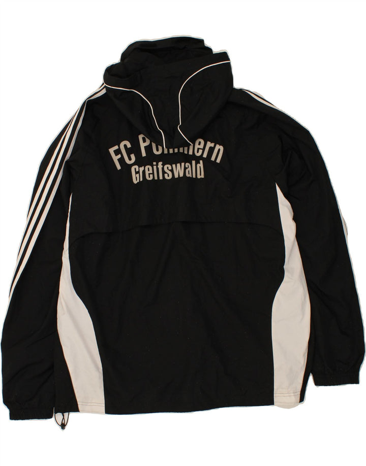 Мужская дождевик ADIDAS с графическим рисунком UK 48/50 XL, черный полиэстер с цветными блоками
