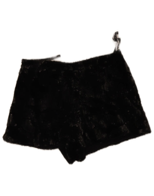 Женские шорты Topshop UK 4 XS W26, черный полиэстер