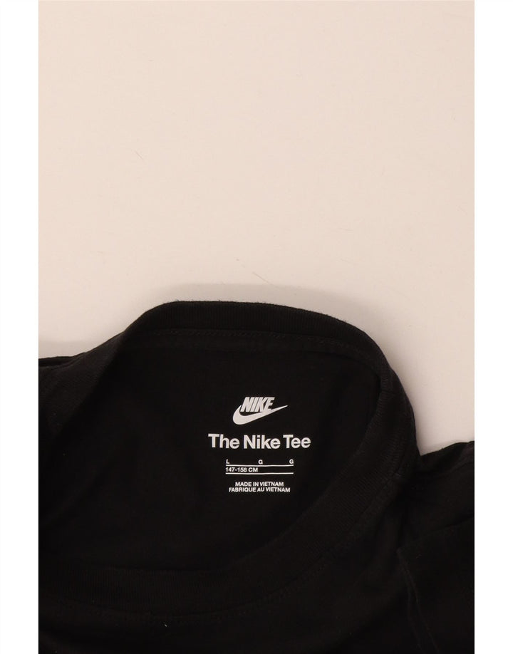 Футболка Nike для мальчиков, топ 12–13 лет, большая черная