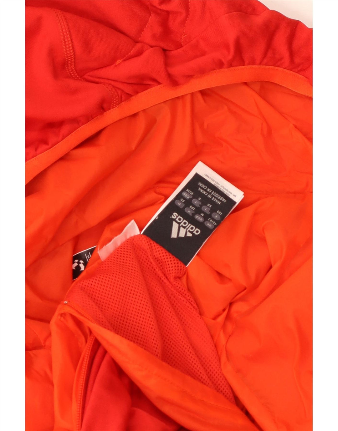 Мужская двусторонняя куртка Adidas с капюшоном UK 40/42, средний оранжевый нейлон