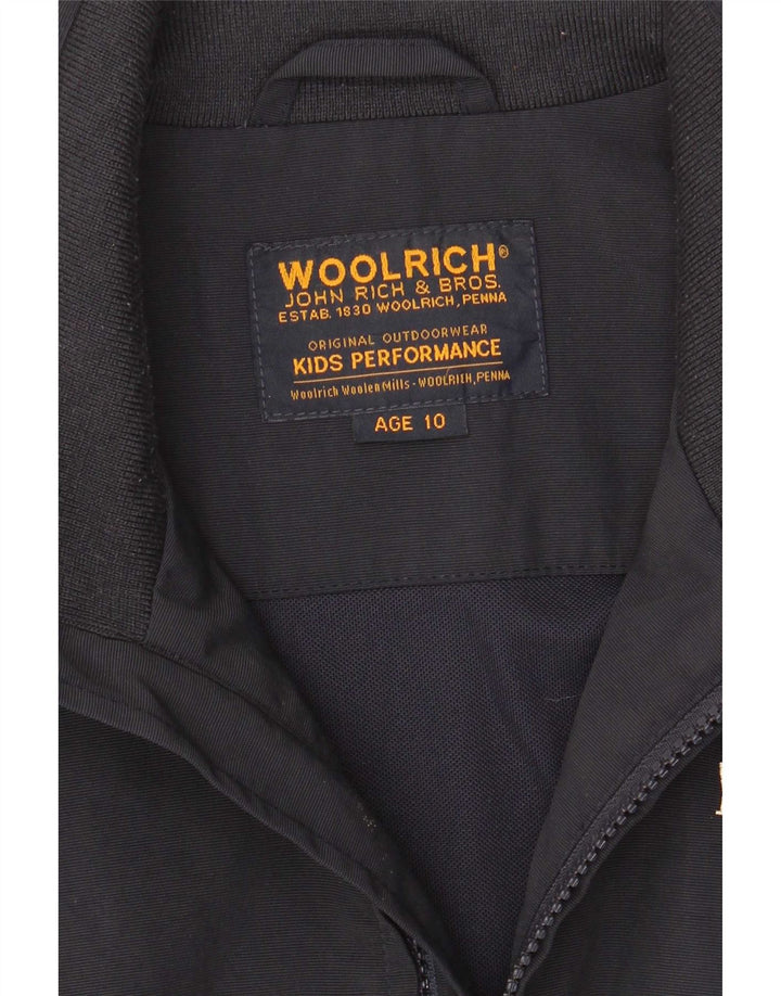 Куртка-бомбер Woolrich для мальчиков 9-10 лет, темно-синяя