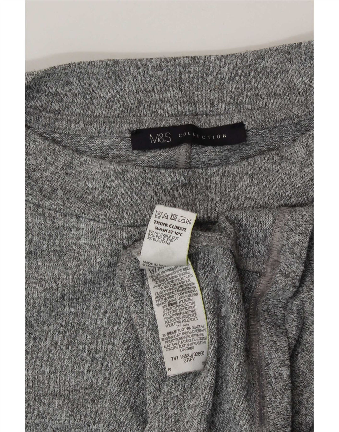 Женская блузка Marks & Spencer Top UK 20 2XL Серый полиэстер с крапинками