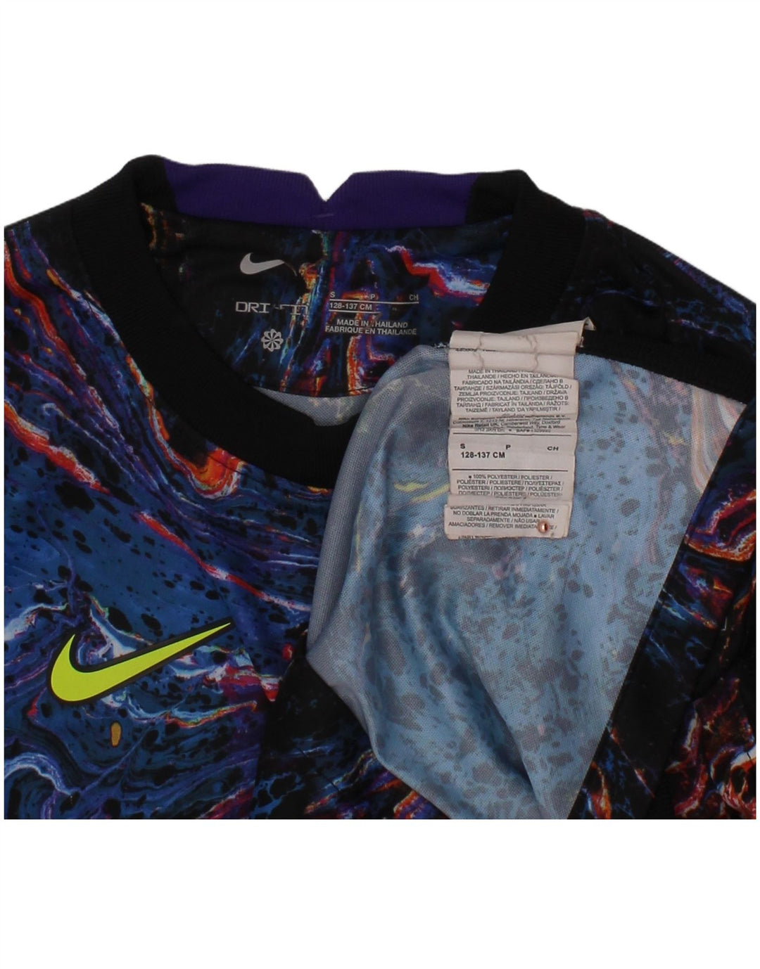 Футболка с рисунком NIKE для мальчиков «Тоттенхэм Хотспур» (8–9 лет), маленький черный цвет