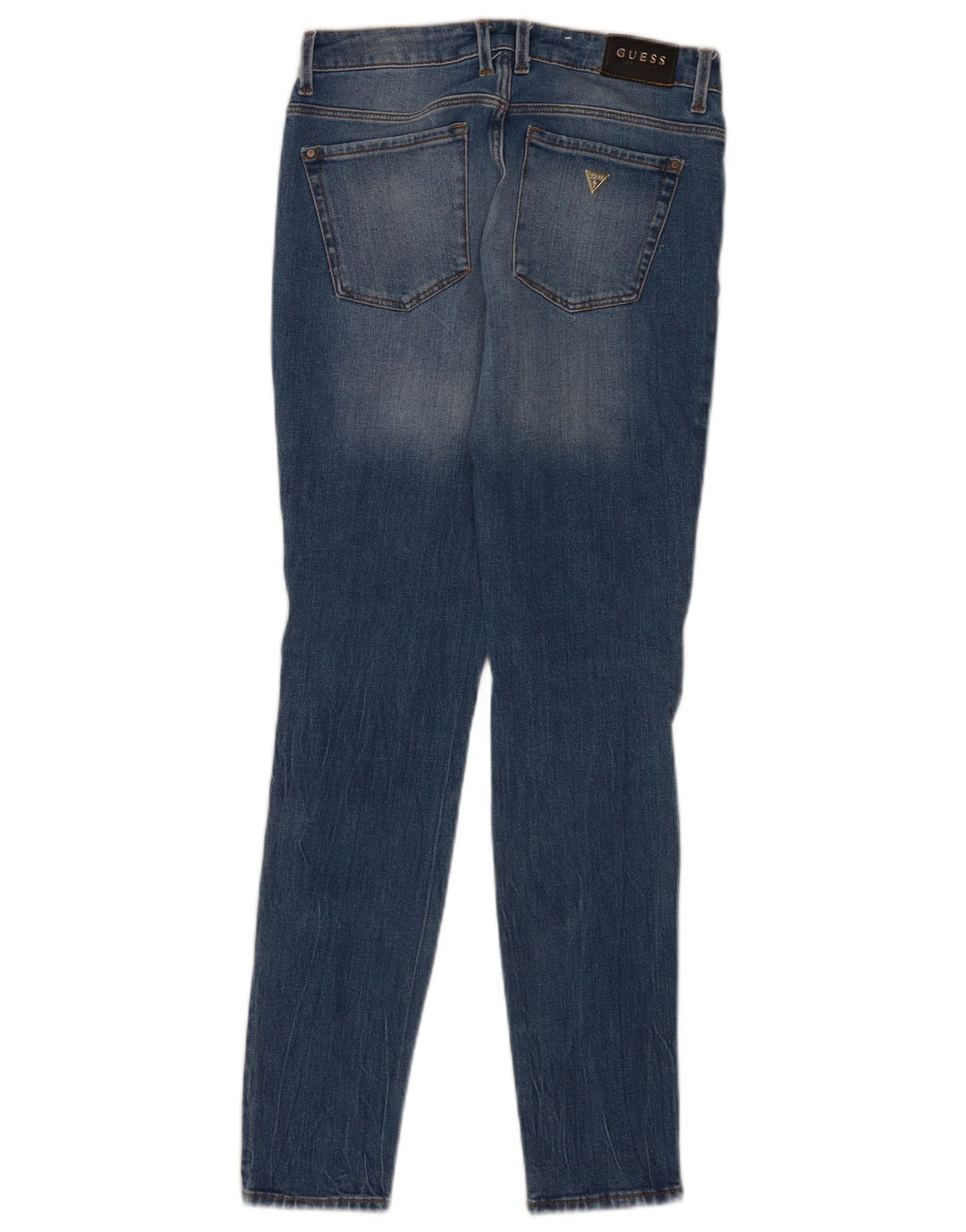 Женские потертые джинсы скинни Guess W26 L29 синие